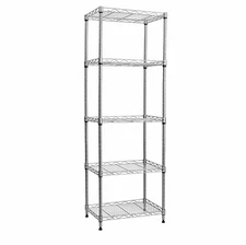 5-Wire Shelving Metal Storage Rack Adjustable Shelves, Standing Storage Shelf...