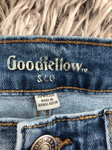 Pantalones de mezclilla rectos ajustados Goodfellow talla 32x30 para hombre tiro medio lavado azul - Imagen 10 de 12