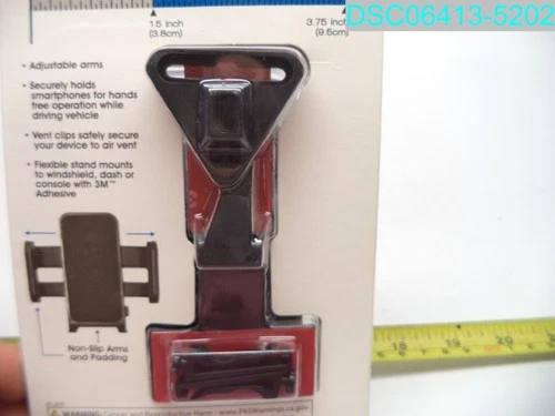 QTY=5: GOXT 23444 Adjustable Vent Mount Phone Holder, Black 077341131694 image 7
