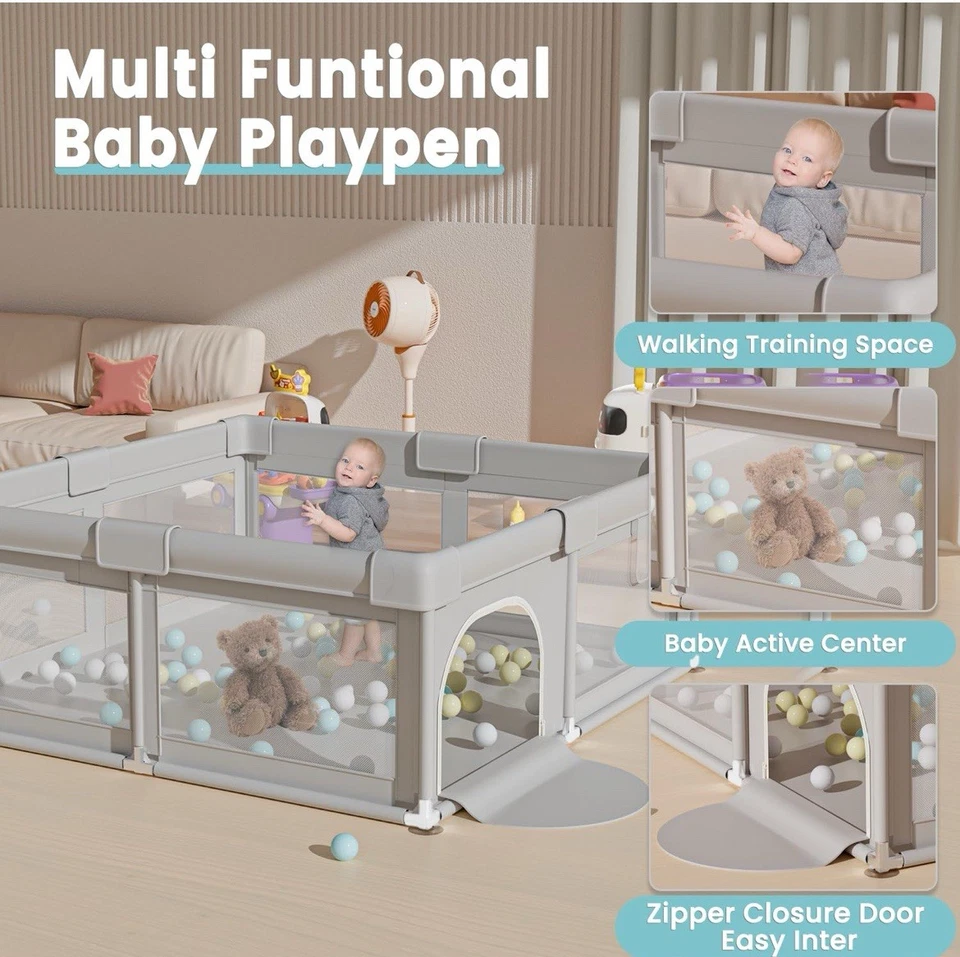 Игровой забор детский манеж 50 x 50 дюймов игровая ручка игровые площадки, манеж для младенцев и T - Изображение 3 из 3