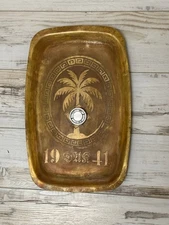 Brass tray Germany WWII DAK 1941 Palm tree Third reich African Corps