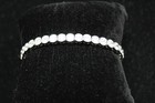 Zirconia 7.5" Tennis Bracelet Stainless Steel Round Cubic