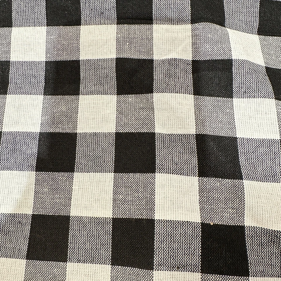 Черно-белые клетчатые шторы 2 дюйма род карман 40 дюймов ширина x 72 дюйма длина - Изображение 4 из 4