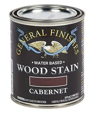 General Finishes 1 Pint Water Based Cabernet Household Wood Stain Low Odor