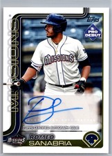 2025 Topps Pro Debut - Romeo Sanabria #PD-4 Autographs (AU, RC)