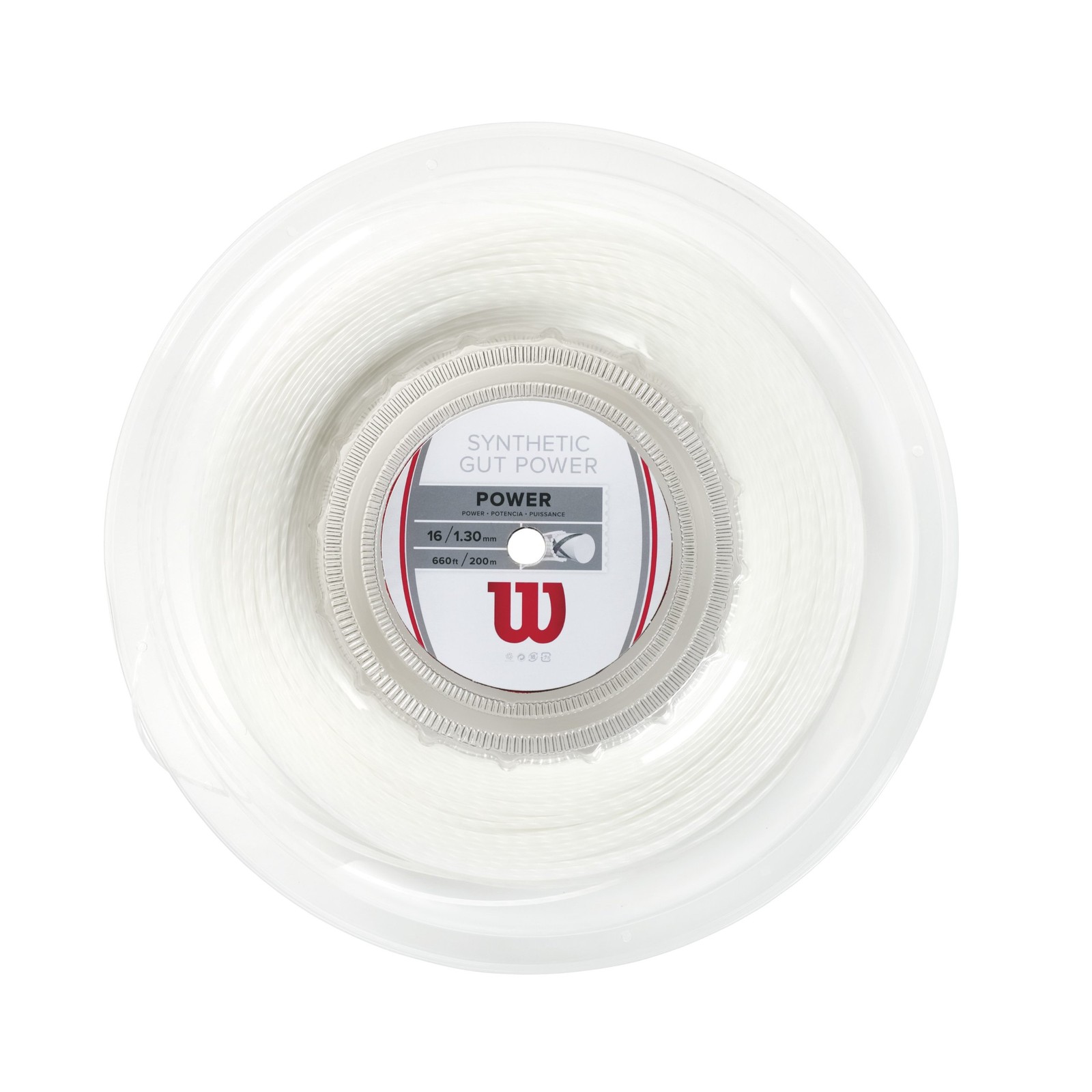 Wilson Tennis String GUT SYNTHETIC GUT POWER 16 200m Reel Natural