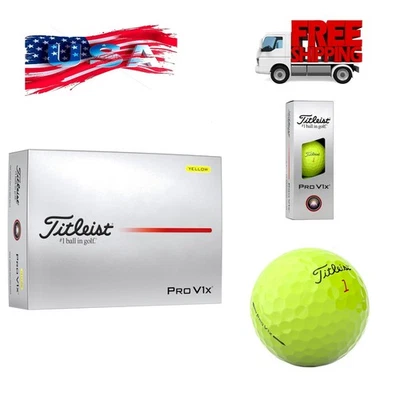 Titleist Pro V1x Golf Balls - Yellow - New Version