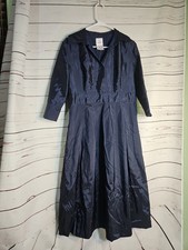 LT LANTING BRIDE Women's Dark NAVY Blue Satin Dress