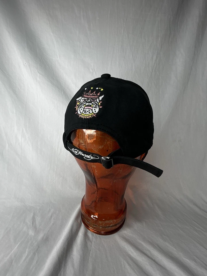 Ed Hardy By Christian Audigier Bulldog Adjustable Cap-Kids Black 100% Cotton - Image 4 of 4