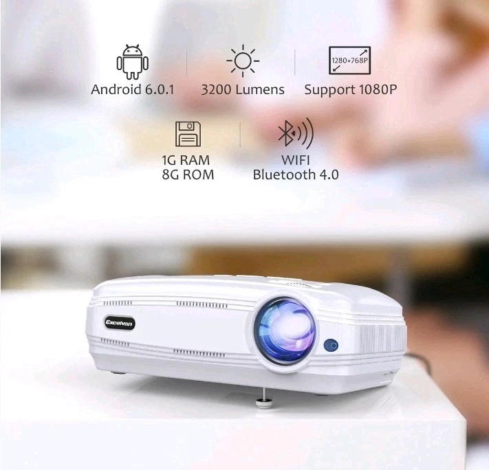 Beamer Excelvan BL 59,  Android 6,01 - Bild 2 von 4