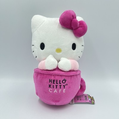 Hello Kitty Cafe Truck 9'' Pink Plush Cup with Tag