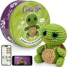 Crochet Kit for Beginners - Learn to Craft Amigurumi Stuffed Animals - Knitti...