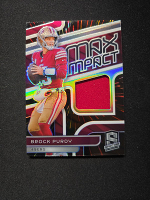 Brock Purdy 2024 Spectra NFL Max Impact Patch /75
