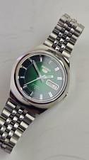 Seiko 5 Automatik Herren Uhr Day-Date Edelstahl Grün Ref. 6309-572A