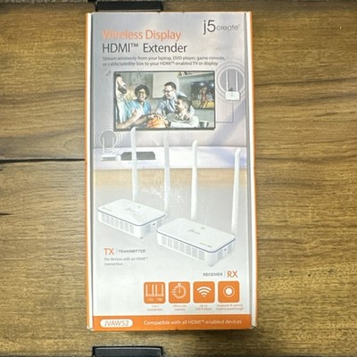 j5create JVAW52 Wireless HDMI Extender Ultra Low Latency IR Pass-Through