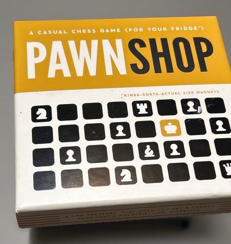 Pawn Shop Magnetic Fridge Chess Game by Brass Monkey Attach 2 Metal New Unopened - Picture 4 of 15