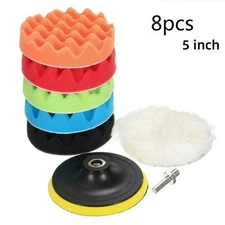 Car Buffing Pads Polishing for Drill Sponge Kit Set Waxing Foam Polisher Sealing