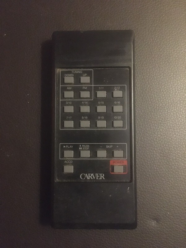 Carver RH-12 Remote Control
