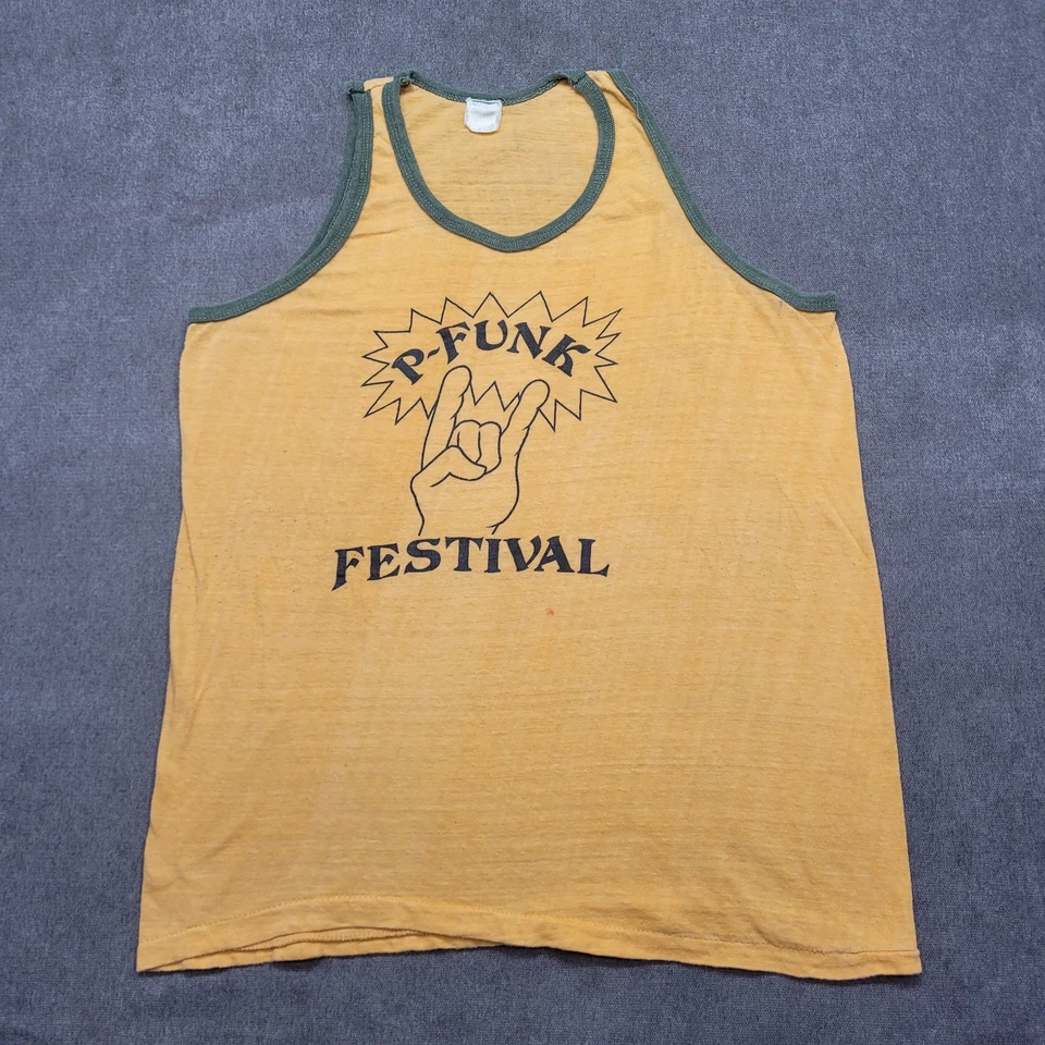 D's Tees VINTAGE 1979 "P-FUNK FESTIVAL " TANK TOP Shirt SZ: S  DETROIT RETRO 313 - Image 2 of 4