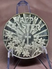 ⭐️⭐️ Nice Crown Mint Happy Easter Cross .999 1 Ounce Silver Round MUST SEE ⭐️⭐️