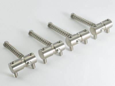 KTS PR-03 Titanium Saddle Set for J-Bass and P-Bass Style Bridges
