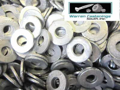 #ad #ad 5 16 Flat Washers Hot Dipped Galvanized 100 Pieces $14.05