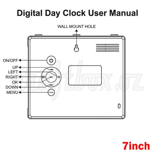7/8/10 LED Dementia Digital Calendar Clock Alarm Extra Large Day Week Month Year - Picture 2 of 24