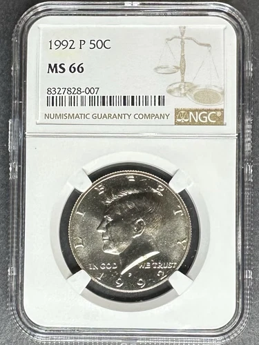 1992-P Kennedy Half Dollar NGC MS-66, Buy 3 Items, Get $5 Off