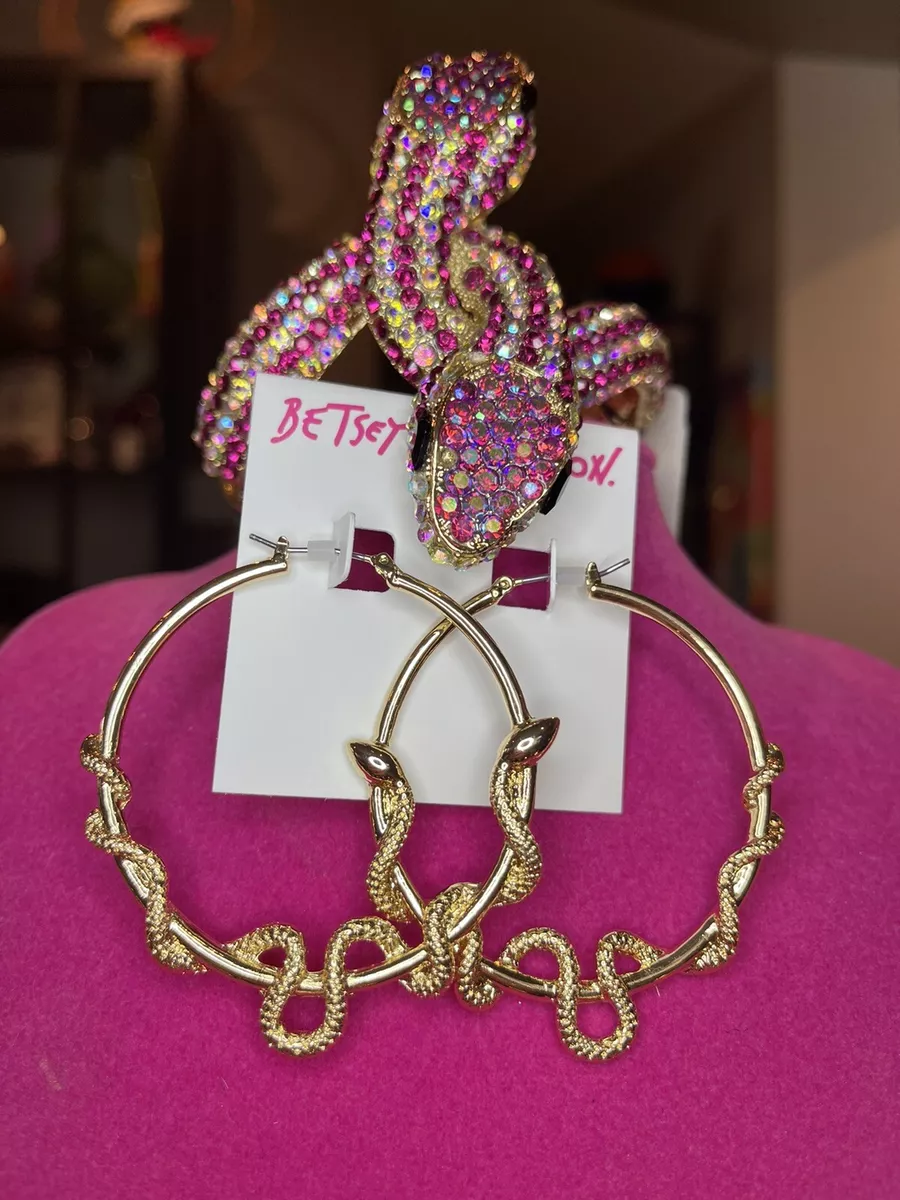 Betsey johnson snake earrings deals