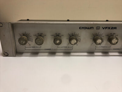 Crown VFX2A 2-Channel Dual Channel Variable Electronic Filter