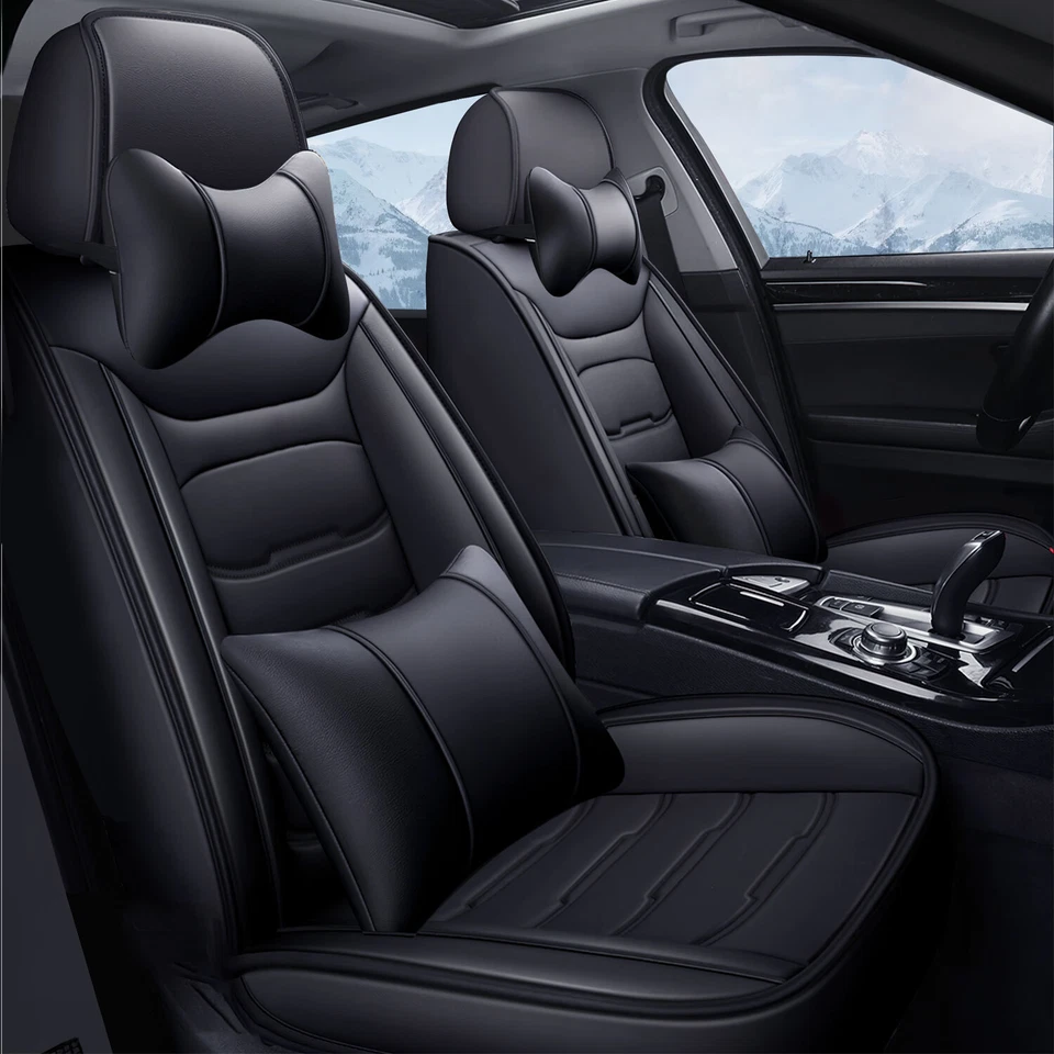 Funda de asiento de coche de cuero para Ford Escape Focus Taurus protector trasero cojín Foto 2 de 4