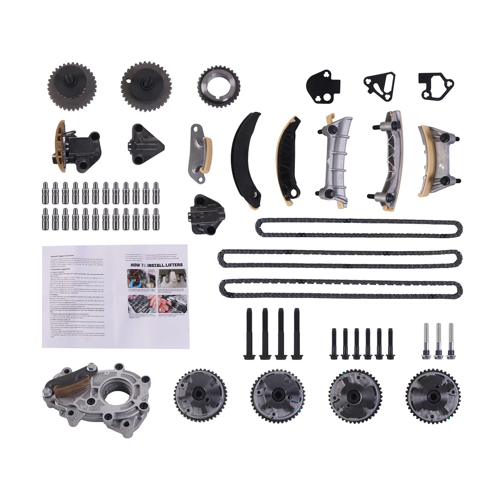 Timing Chain Kit Lifters VVT Phasers Oil Pump For Buick Cadillac 2.8L 3.6L 3.0L - Image 4 of 4