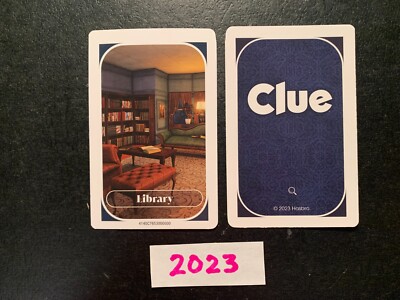 Clue 2023 Library Location Card Game Replacement Pieces | eBay