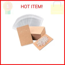 Earring Display Cards with 100 Pcs Earring Holder Cards 200 Pcs Earring Backs an