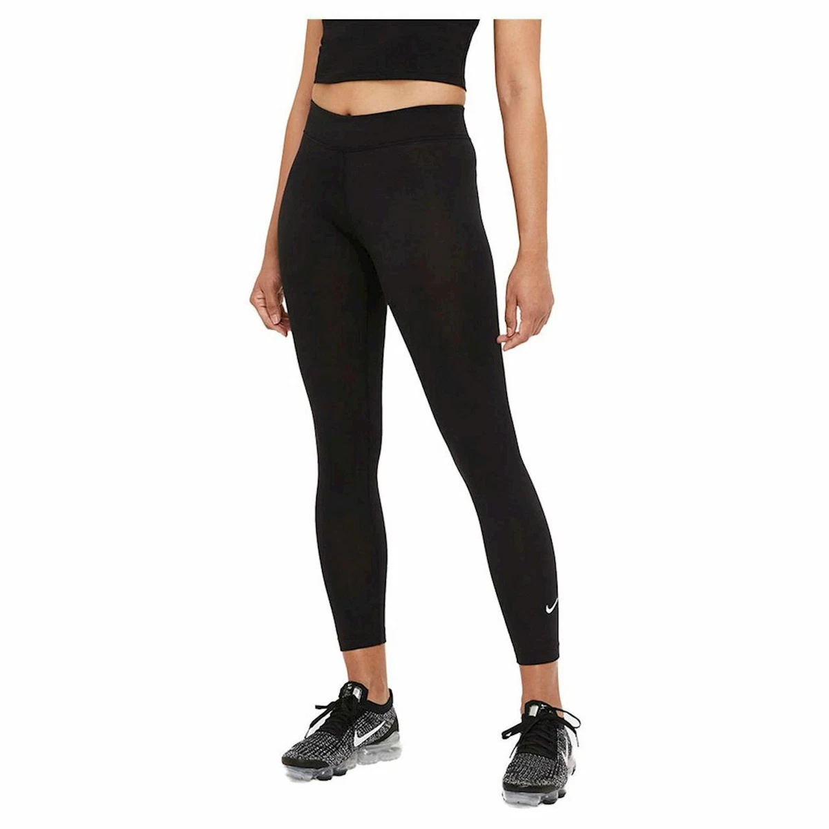 Nike Women's Tight Fit Mid Rise 7/8 Length Essential Leggings In Black