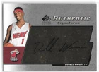 DORELL WRIGHT AUTO ROOKIE 2004-05 SP SIGNATURE AUTHENTIC SIGNATURES MIAMI HEAT