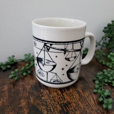 Vintage Waage Horoskop Becher Sternzeichen Sternzeichen Kaffeebecher Tee CC Made in Britain