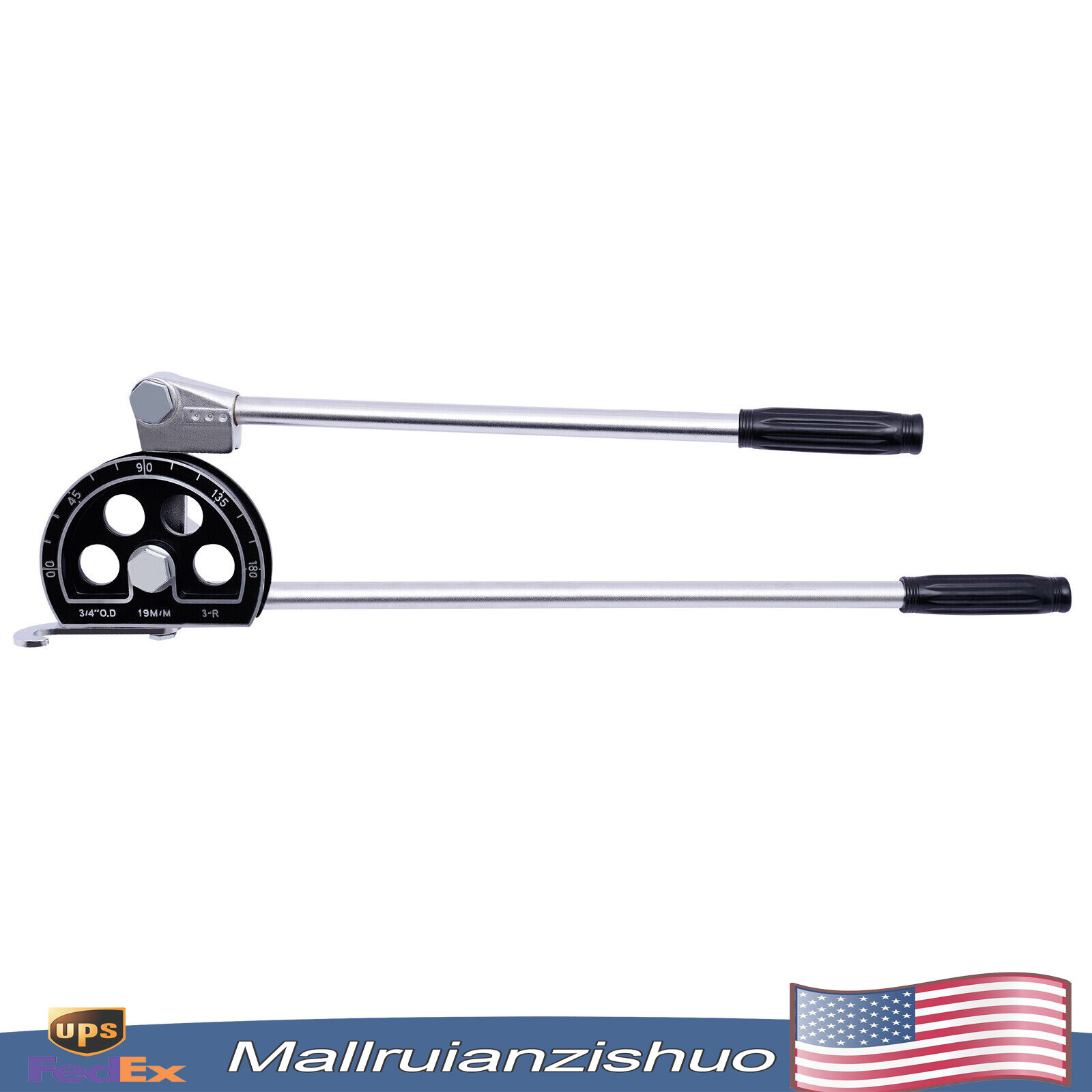 3/4" Manual Pipe Tube Bender HVAC Refrigeration Ratchet Bending Tool 0~180°