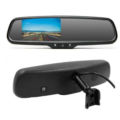 4.3'' Car Rear View Mirror Monitor for Backup Camera Reversing w/ No.1 Bracket