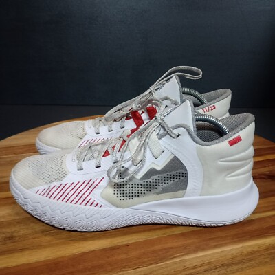 Nike Kyrie Flytrap 5 Mens Size 9.5 White Red Athletic Shoes Sneakers CZ4100-100