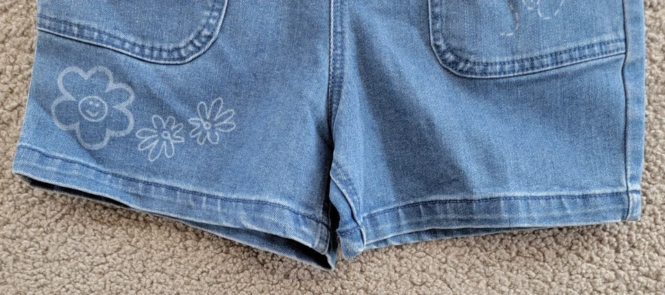 Epic Threads Scribble Paperbag Shorts Girls M Sketch Wash Patch Pocket Pull On - Image 4 of 4