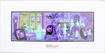 2019 Disney D23 Expo Haunted Mansion 50th 31 GHOSTS Deluxe Print