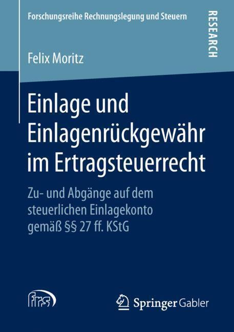 Thumbnail - Einlage Und Einlagenrückgewähr Ertragsteuerrecht Felix Moritz