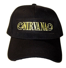NIRVANA Music Band Logo Patch Adjustable Baseball Hat BRAND NEW