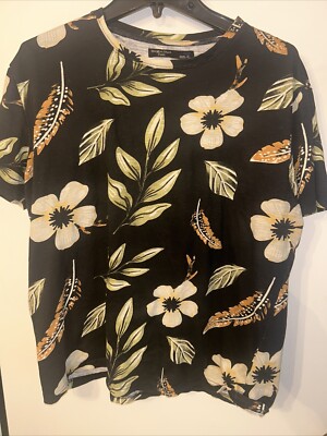 Piazza Italia men's shirt - Floral Print -  Size XL - Great Condition