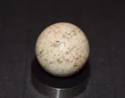Antique Glazed OLD X Ringed Glazed Clay Toy Marble Shooter Size .875"=7/8" GC