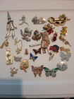 lot of vintage brooches