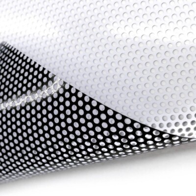 Perforiertes Einweg Sichtfenster Vinyl Rolle bedruckbar Lösungsmittel Latex 1,52m * 50m