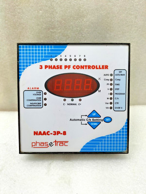 PHASETRAC NAAC-3P-8 PF CONTROLLER 3 PHASE