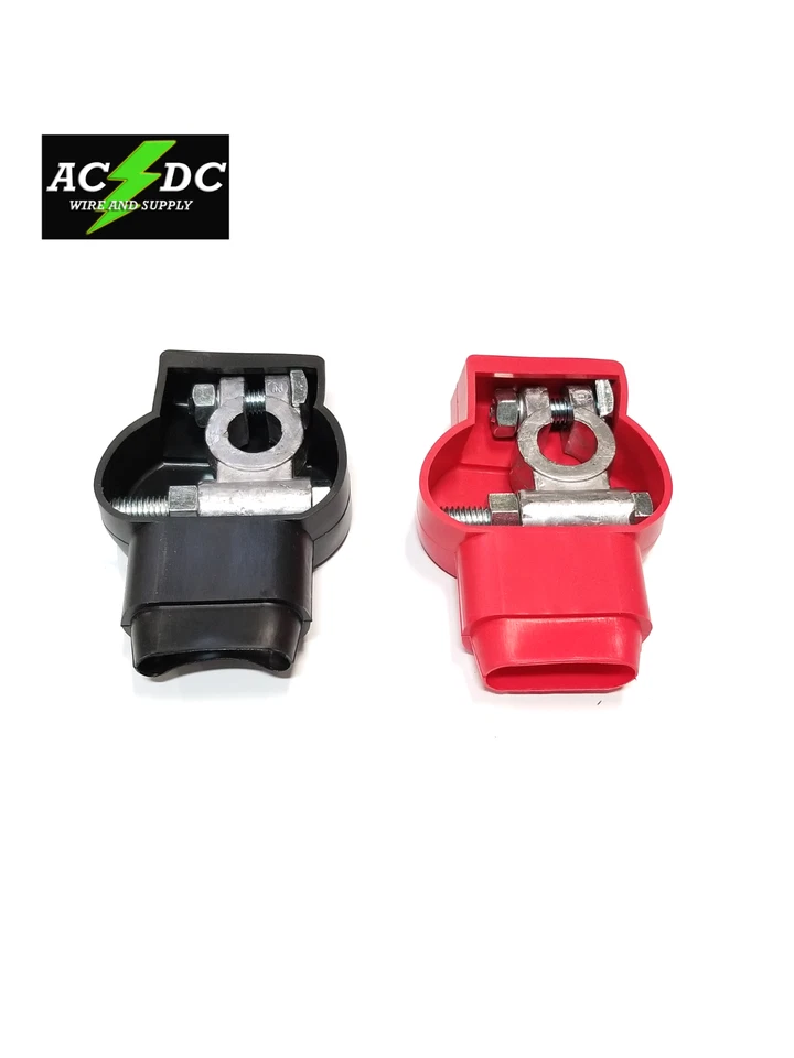 Military Style Battery Terminal 2/0 awg Gauge Relocation Cable Wire Kit 450 AMPS - Image 4 of 4